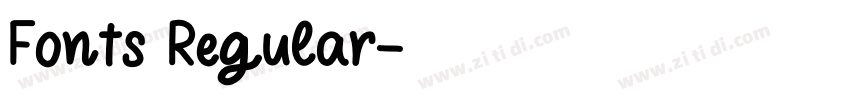 Fonts Regular字体转换